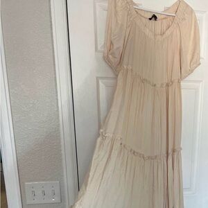 PinkBlush Maternity Dress Cream NWOT